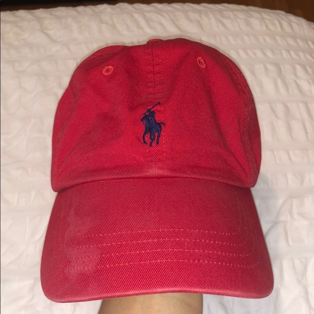Red Polo hat